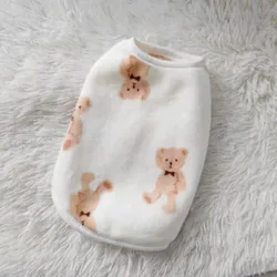 Pet Clothing Cute Teddy Bear Hoodie Autumn and Winter Four Legged Clothes Dog Clothing Cat Clothing Flannel Base Sweater