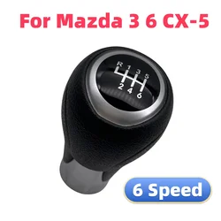 6 Speed Car Manual Gear Shift Knob Shifter Lever Stick Black For Mazda 3 6 CX-5 2014-2017 KD5346030A Car Accessories