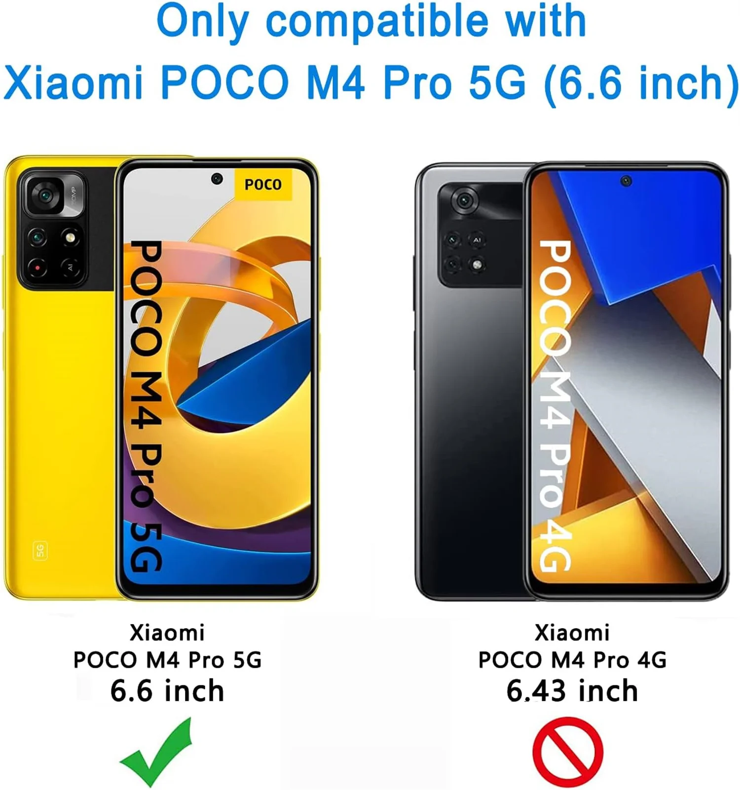 For Xiaomi Poco M4 Pro 5G tempered glass high-definition explosion-proof screen protector glass film 2/4pieces