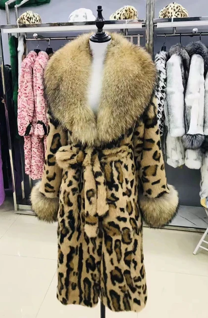 Authentic leopard fur coat best sale