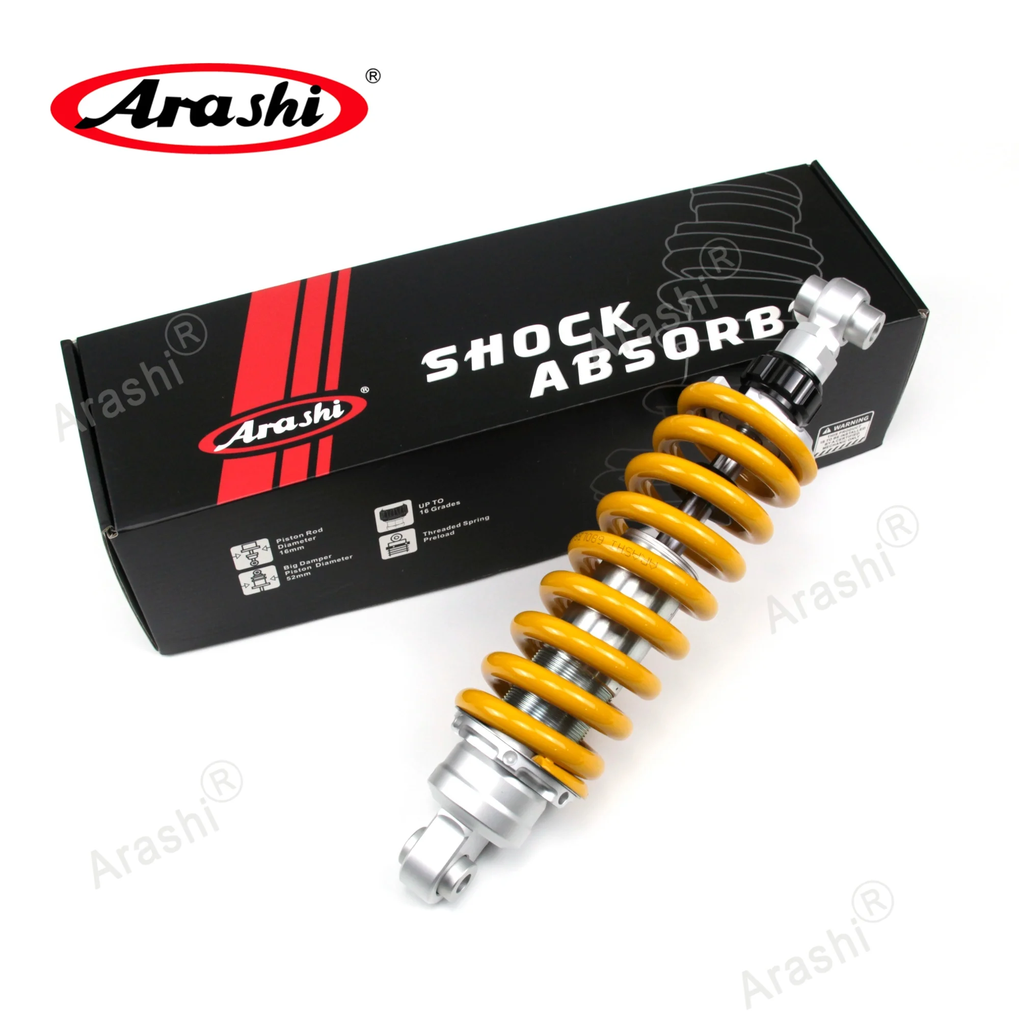 Arashi Rear Monoshock For KAWASAKI Ninja 400 / Z400 / EX400 / ABS 2018 2019 2020 2021 2022 2023 Air Shock Absorber Suspension