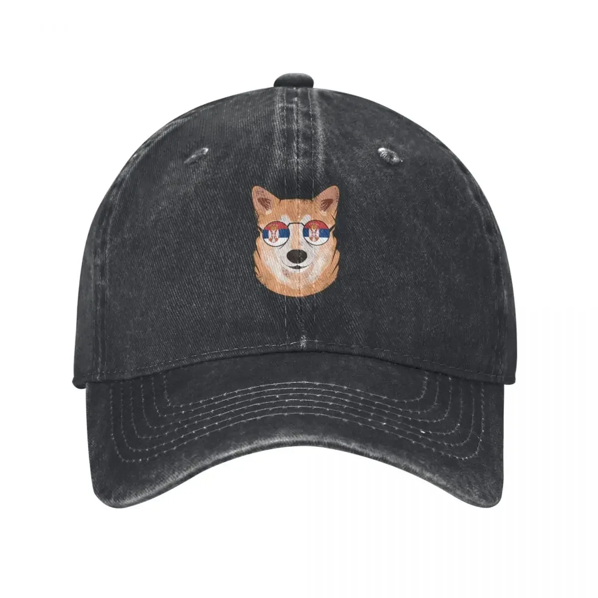 Vintage Patriotic Shiba Inu Serbian Flag Baseball Cap party Hat beach hat Hats Man Women's