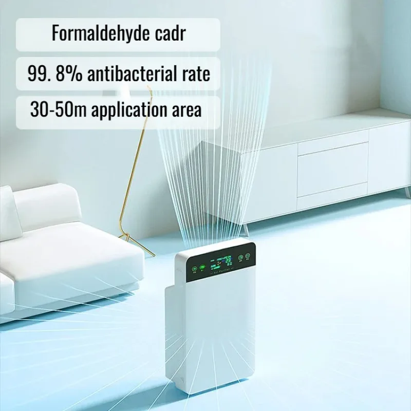 【UK Plug】 Household Intelligent Negative Ion High-efficiency Composite HEPA Filter AIR Purifier Digital Multifunctional Purifier