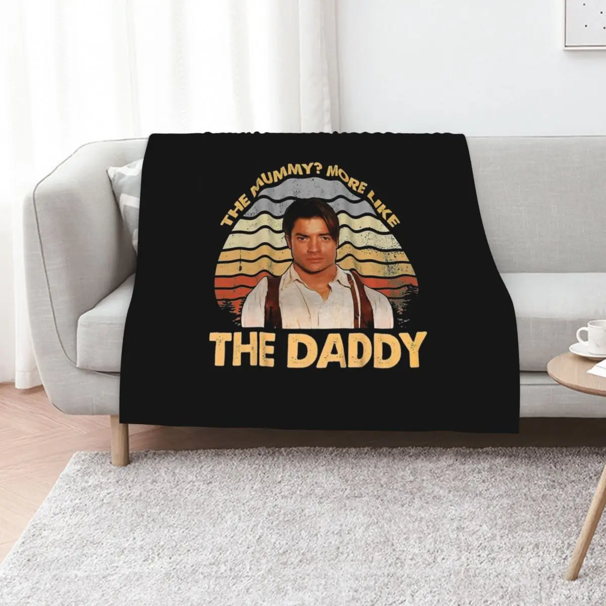Brendan-Fraser - The Mummy More Like the Daddy Throw Blanket Stuffeds Luxury Throw for babies Decorative Beds Blankets
