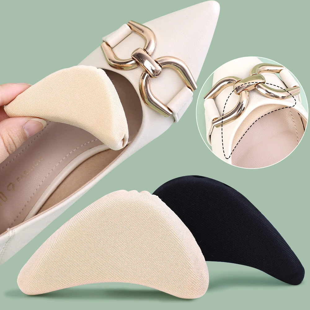 Toe Plugs Soft Half Insoles Reusable Pain Relief Toe Sponge Filler Inserts for Shoes Adjustable Too Big Foot Brace Pads Unisex