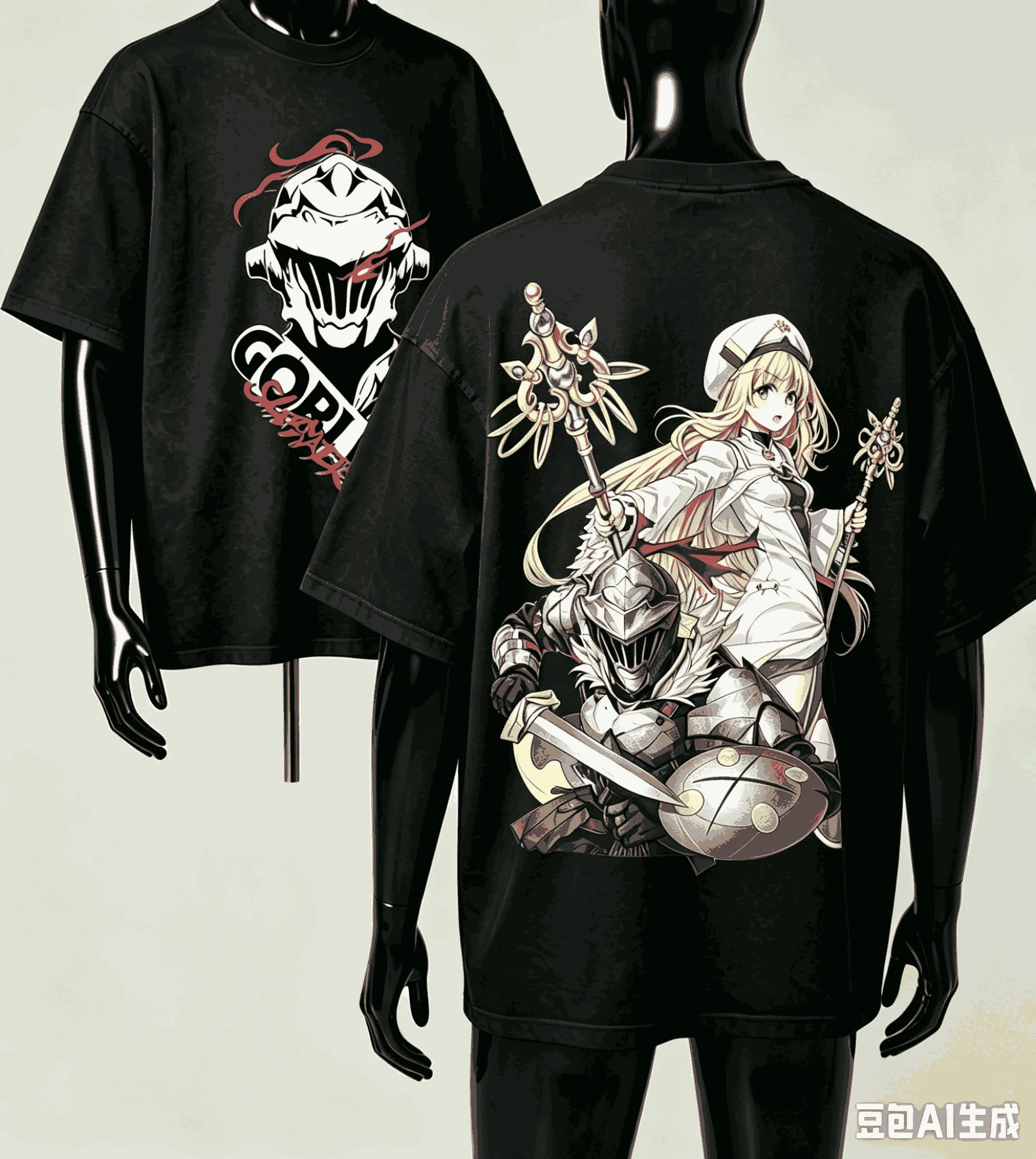 Camiseta Goblin Slayer para amantes del anime, Harajuku, algodón, nuevo modelo, moda retro de calle, talla grande, unisex, producto popular, clásico, suave
