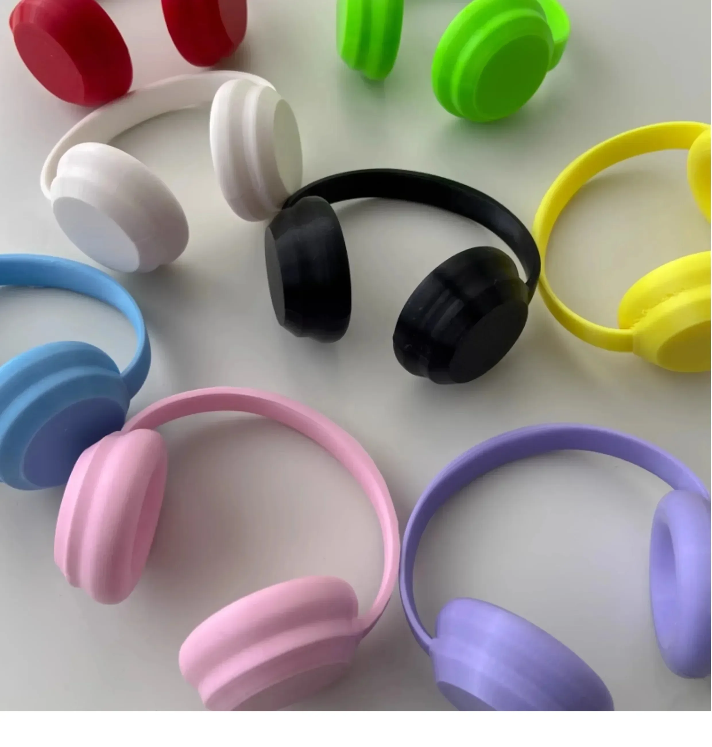 

For 15/17cm Cute Labubu Headphone Mini Plush Doll Headset Decoration Fashion DIY Doll Accessories waist bag