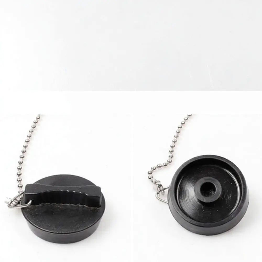 For Talea Sink Overflow Plug Bead Chain Stainless Steel Rubber Drainer Connector Bathroom Hardware Replacement Fitting