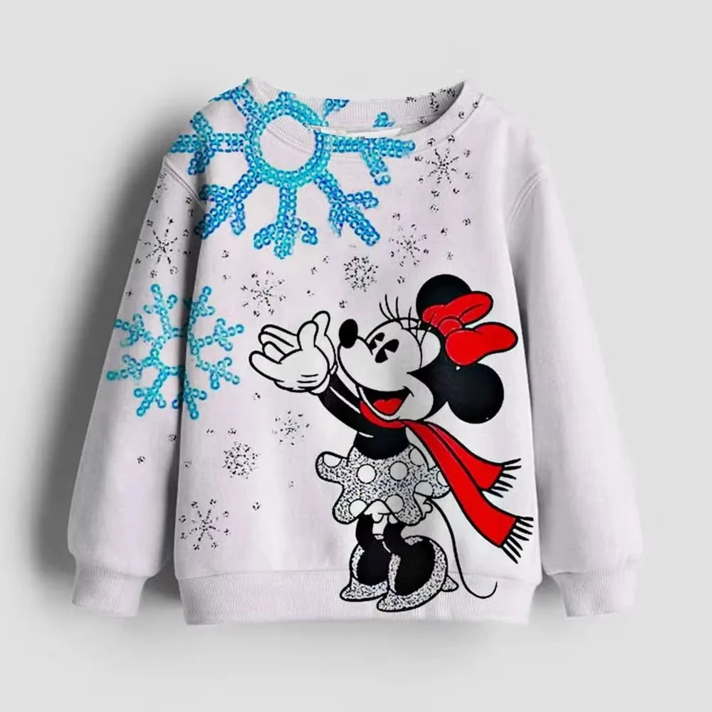 

Funny Cartoon Manga Anime Mickey Minnie Disney Minnie Mouse Hoodie Hoody Baby Tops Children Clothes Kid Girl Boy Sweatshirt