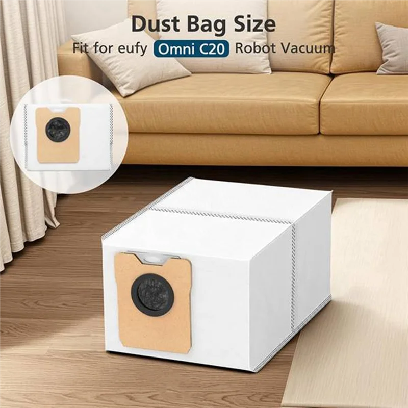 AT28-Vacuum Dust Bag Fit For Eufy Omni C20 Spare Parts Large Capacity Dust Bag Replacement
