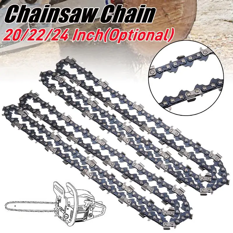 Chainsaw Chain For 20/22/24 Inch Bar 76/86/94 Drive Link Replacement Chainsaw Blade