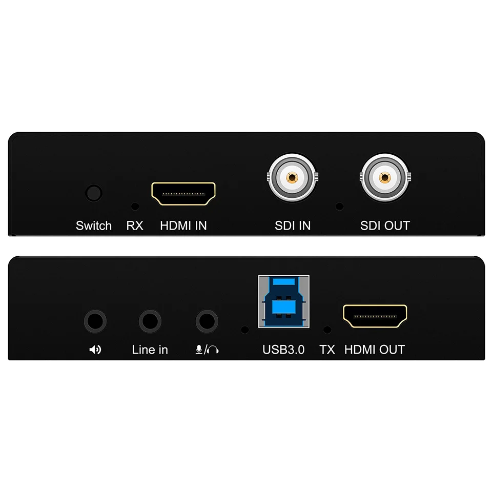 Video Capture Card UVC USB3.0 HDMI SDI To USB 3.0 Live Streaming Plate SDI HDMI  Loop 1080p 60fps capture card for Mac Window