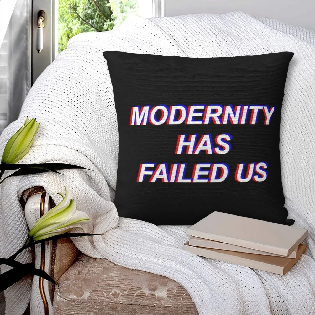 Modernity Has Failed Us The 1975 Square Pillowcase Pillow Cover Polyester Cushion Decor Comfort Throw Pillow for Home Car