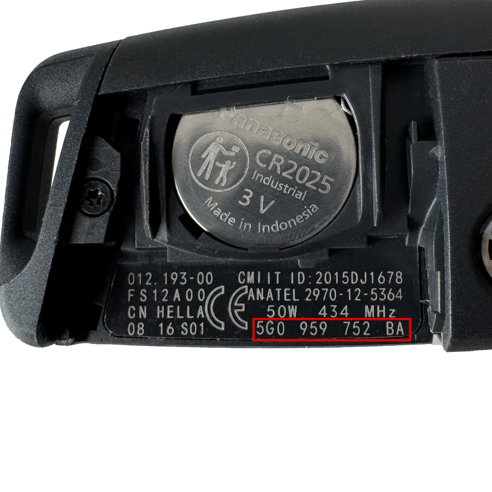 Original For Volkswagen VW Golf 7 For Skoda Octavia A7 Half Keyless 434MHz MQB48 Remote Car Key Fob 5G0959753BA 5G0959752BA