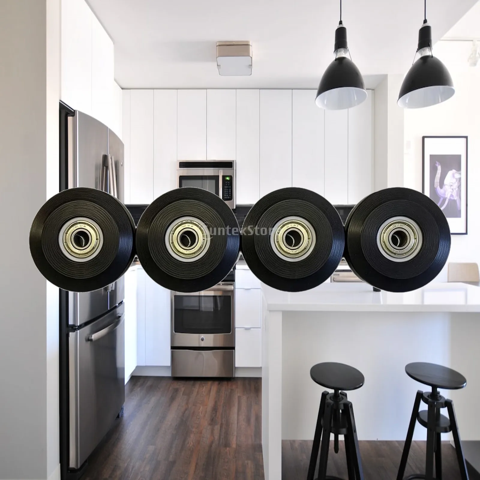 58mm Pilates Reformer Bed Wheels Smooth PU Roller Parts Home Equipment Repair for Pilates Accessories