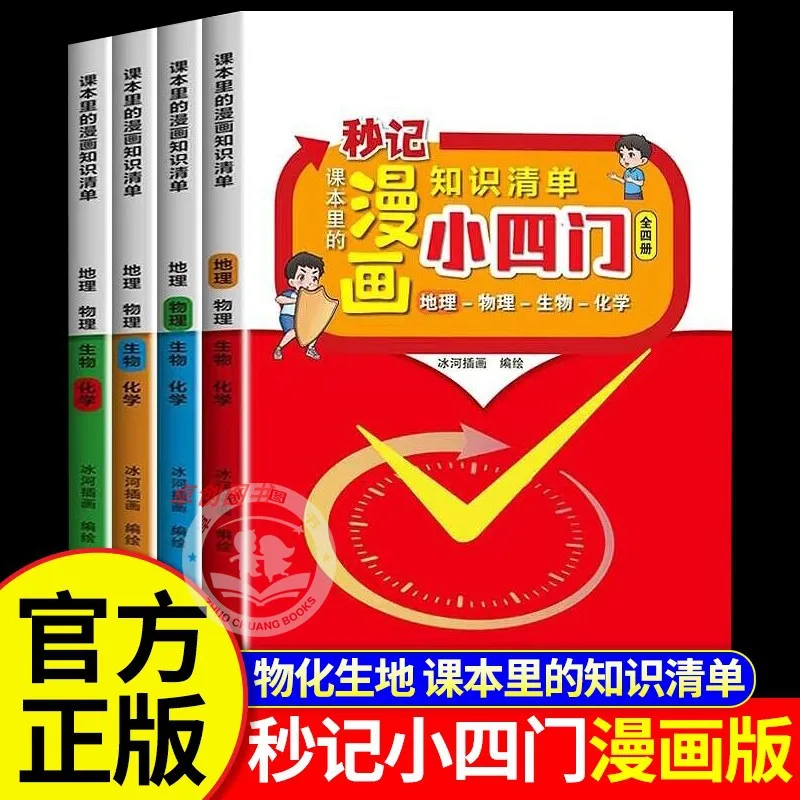 

Middle School Physics, Chemistry, Biology, Geography, Subject Knowledge Points Must Be Memorized, People's Education Press