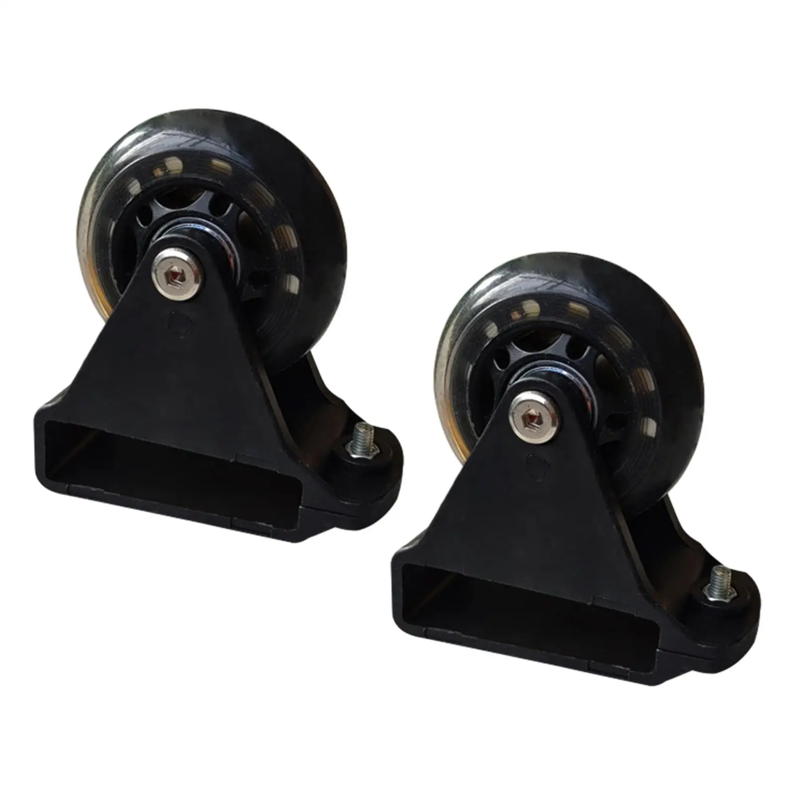 2 Pieces Ladder Leveling Casters Lightweight Extension Ladder Supplies Ladder Accessories Black Cart Accessories for Equipment