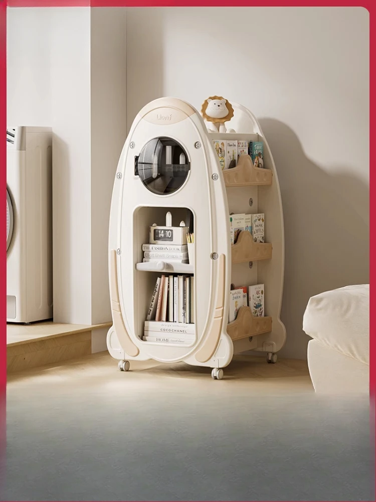 

Children's bookshelves, toy storage racks, rotating integrated floor bookcases