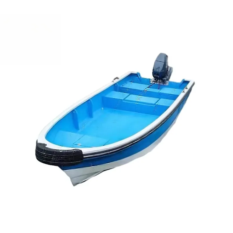 5.3m HDPE Plastic Fishing Boat Multi Seats Stable Offshore Sea Angling Boat For Aquaculture Work Custom