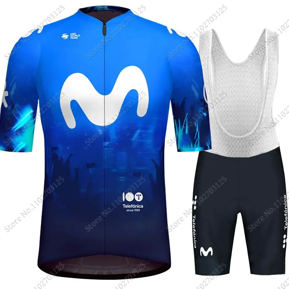 Spain Tour M Cycling Jersey 2024 Pro team Set Short Sleeve Clothing Men Road Bike Shirt Suit Bicycle bib Shorts MTB Wear Maillot