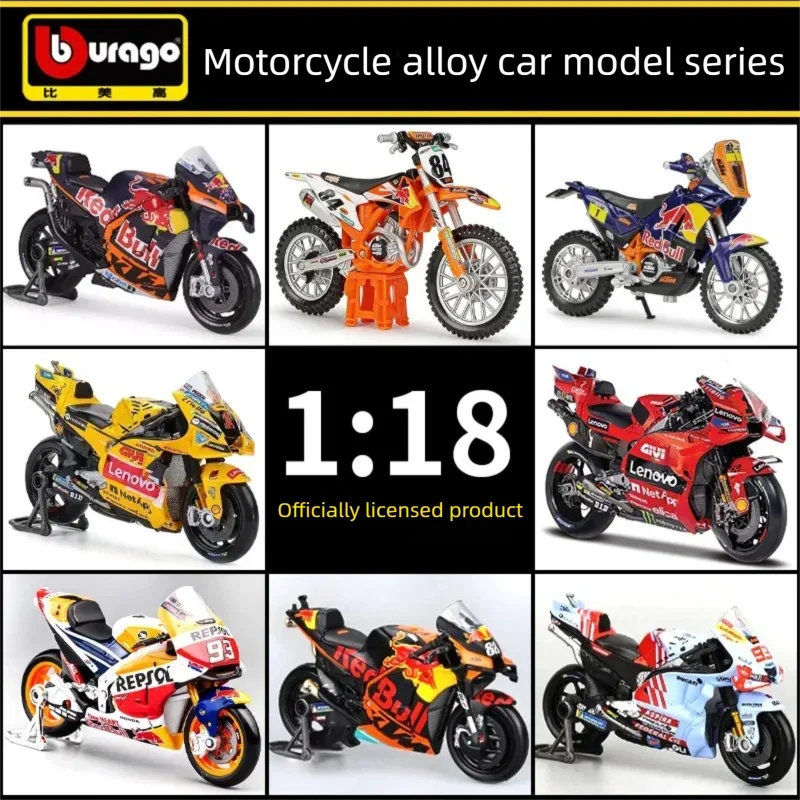 Maisto 1:18 MotoGP Motocicleta de Aleación Fundida a Presión Ducati Gresini Red Bull KTM Yamaha Moto de Carreras Coleccionable