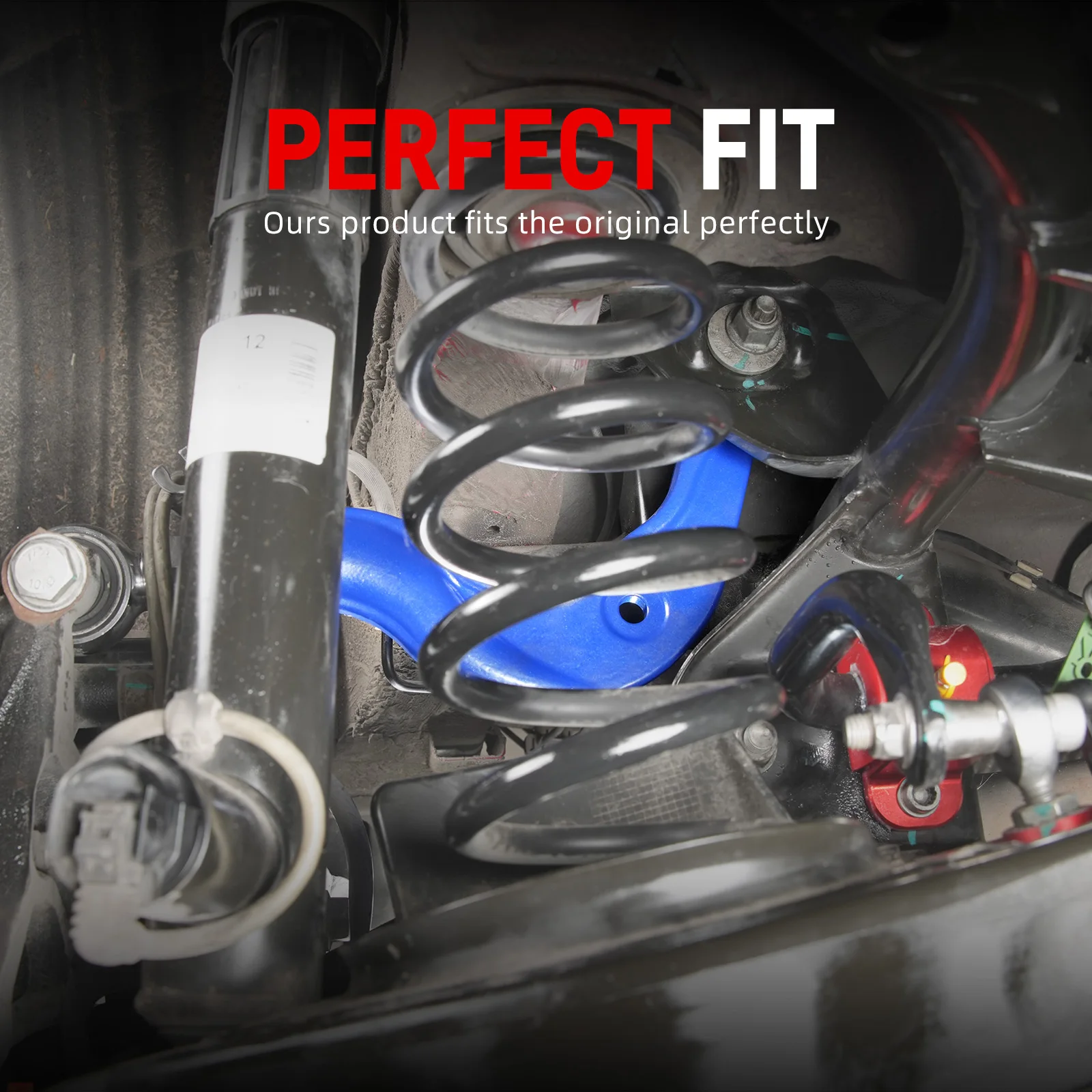 BEVINSEE Rear Adjustable Camber Arm for Audi A3 8P/8V TT 8J/8S for VW for Golf MK5/6/7/8 for PASSAT B6/7/8 for Skoda Octavia 3