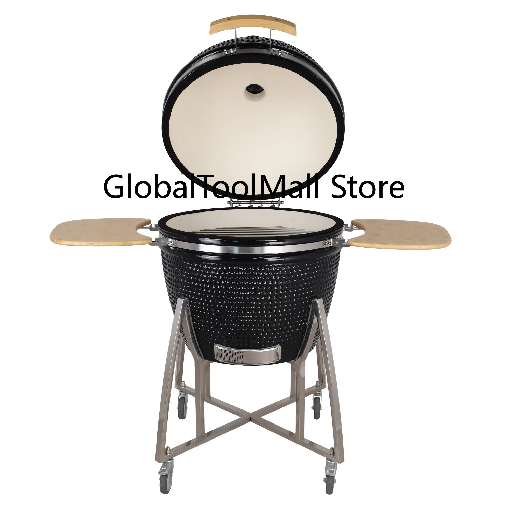 Top Rated Hot Sale SEB 29 Inch Movable Kamado Grill-Modern Ceramic Charcoal Smoker Adjustable Height Touch Control Durable