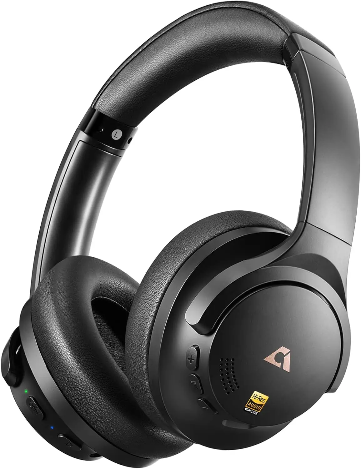 Noise Cancelling Over Ear Bluetooth Headphones with LDAC Hi-Res Audio, 100H Playtime, Comfort Fit for Travel and Home Use