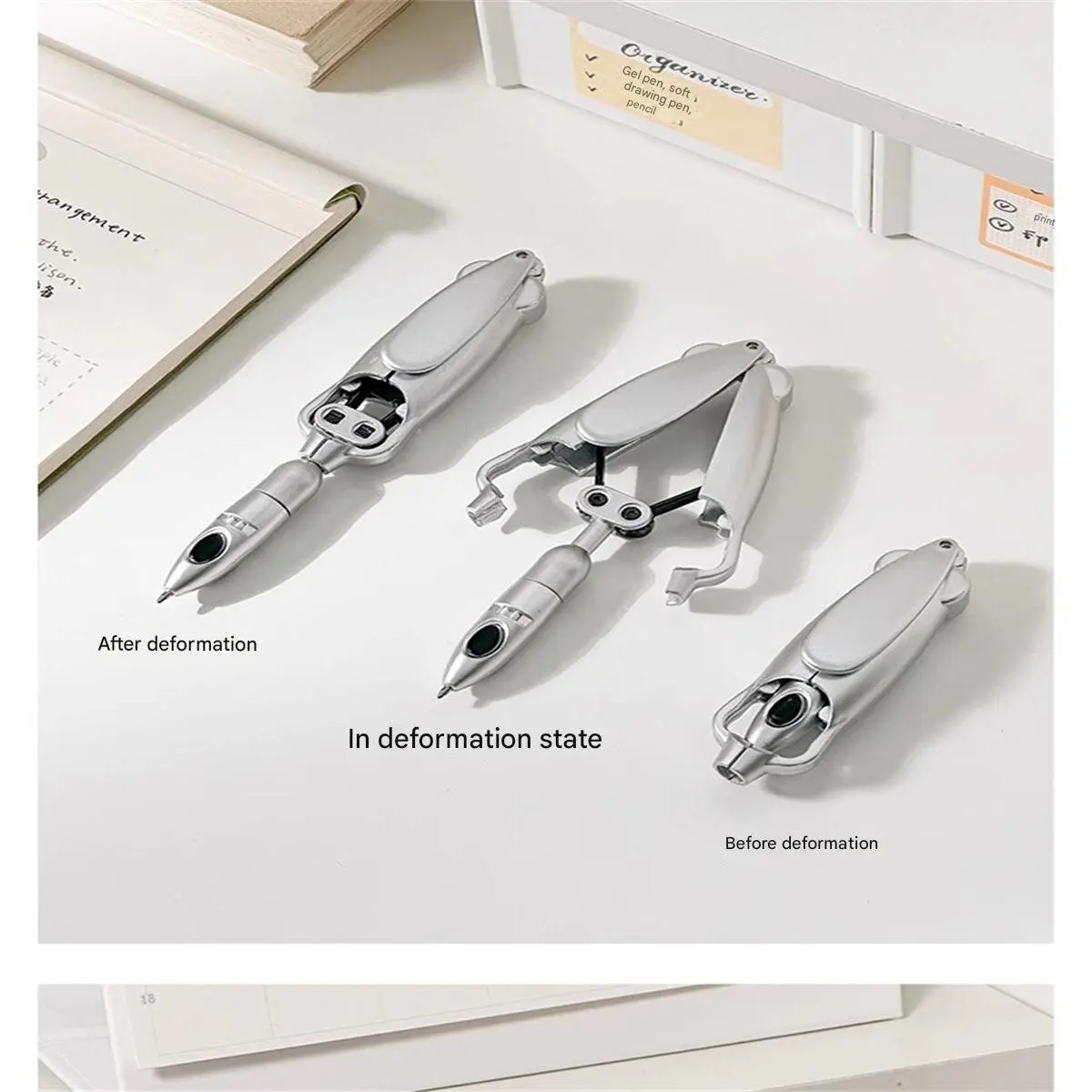 

Internet celebrity deformable pen decompression automatic fun stationery squid strange push ballpoint pen neutral pen with 15 re