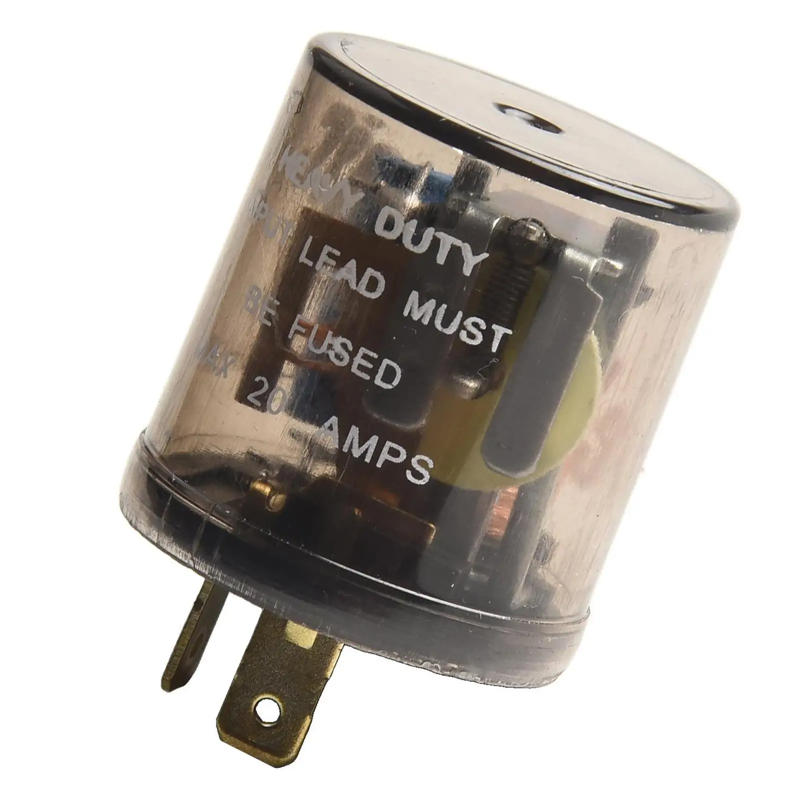 2PCS 12V 2-Pin LED Flasher Relay for Car Motorcycle Turn Signal Fix Hyper Flashing Issue Heavy Duty Copper Coil Waterproof ABS