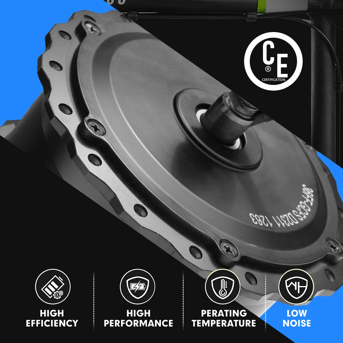 Electirc Bicycle Fat Tire Hub Motor 36V48V 500W Brushless Gear High Speed Front Rear Wheel Engine for Electric Bike Motor Kit