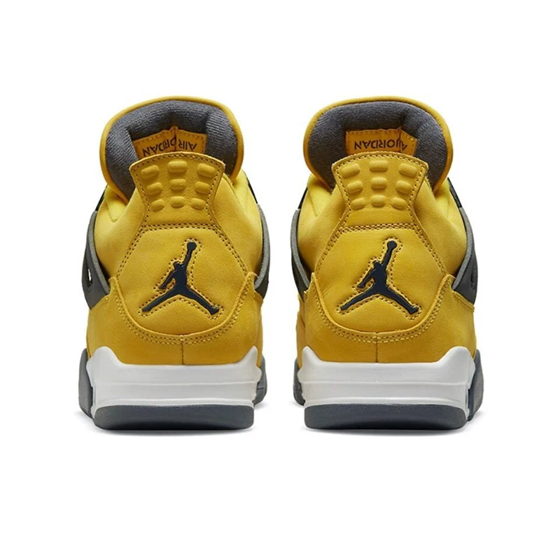 Original Air Jordan 4 Comfortable Retro Basketball Shoes Men\'s White and Black and Red CT8527-700