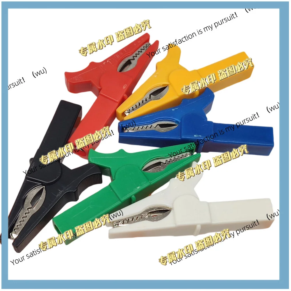 12 alligator clips for electrical jumpers, insulated safety alligator clips, copper