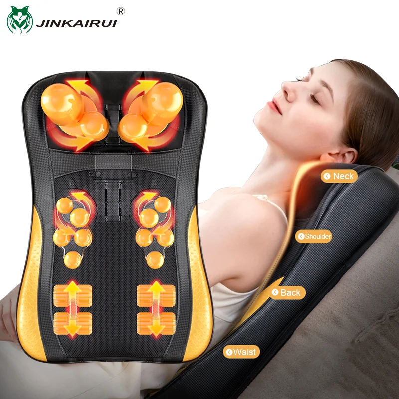 Back Waist Cervical Spine Multifunctional Full Body Neck Shoulder Electric Massage Cushion Household Kneading Shiatsu Massager