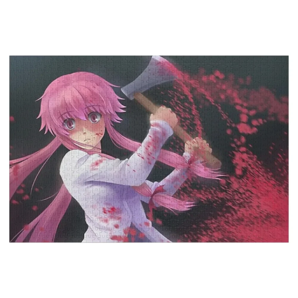 Mirai Nikki Yuno Gasai Jigsaw Puzzle Works Of Art Wooden Compositions For Children Puzzle