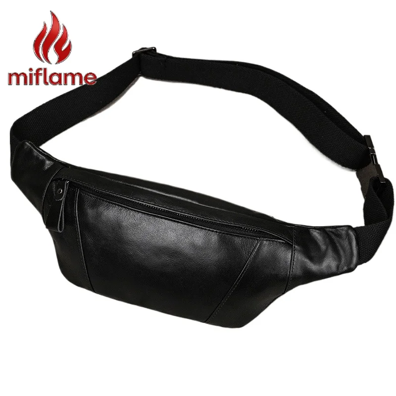 

Genuine Leather Chest Bag for Men Women Top Layer Leather Crossbody Sling Bag Casual Travel Phone Purse Black