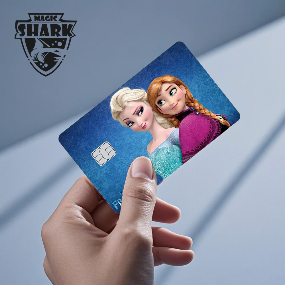 マジックサメ新しい白雪姫ステッチミッキーメリークリスマスカバーステッカーフィルムスキン銀行デビットクレジットカード用