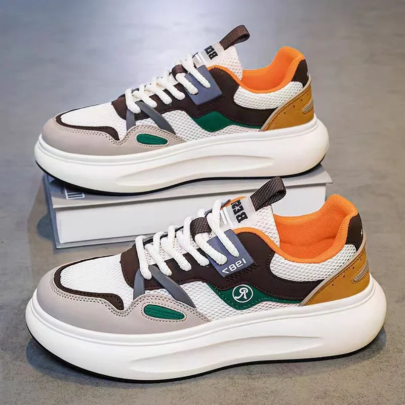 2024 De Nieuwe Mannen Ademende Casual Schoenen Platform Sneakers Zomer Vrijetijdsschoenen Hoge Kwaliteit Casual Sneakers Zapatillas Hombre