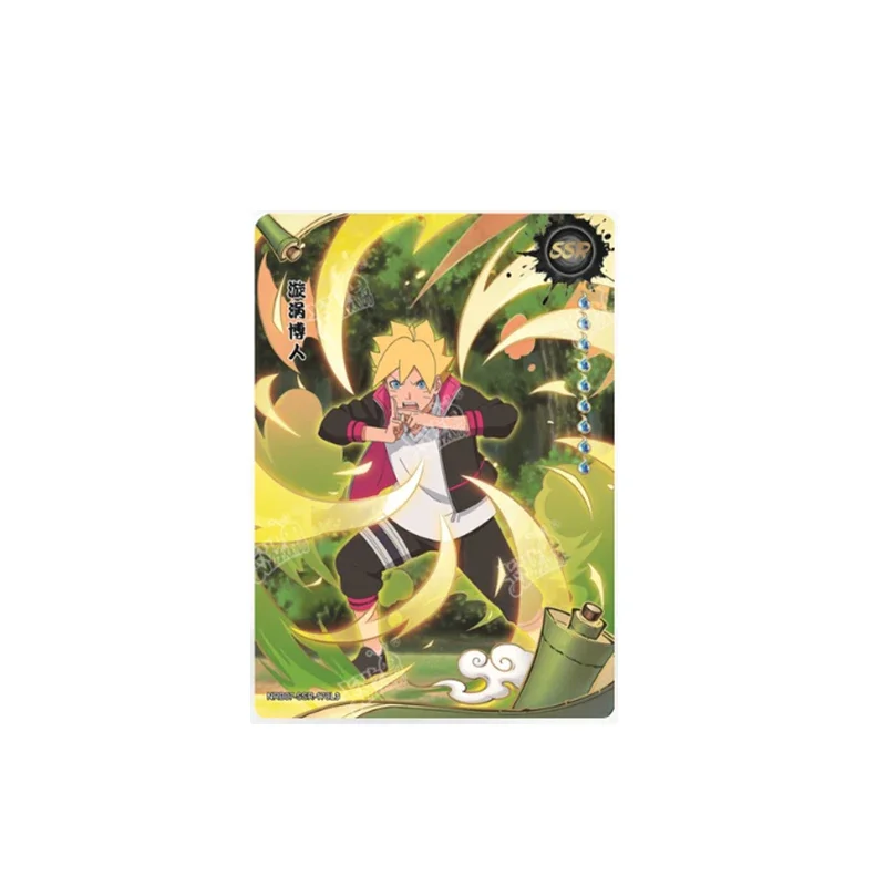 Naruto Ssr Series Kakashi Uzumaki Naruto Haku Anime Character Bronzing Collection Flash Card Cartoon Toys Christmas Gift