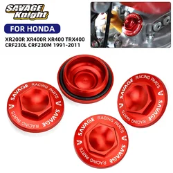 Para HONDA XR400R XR400 XR200R CRF230L CRF230M XR250 tapa de válvula de aceite tappet cubierta de ajuste perno XR 200 400 accesorios de motocicleta