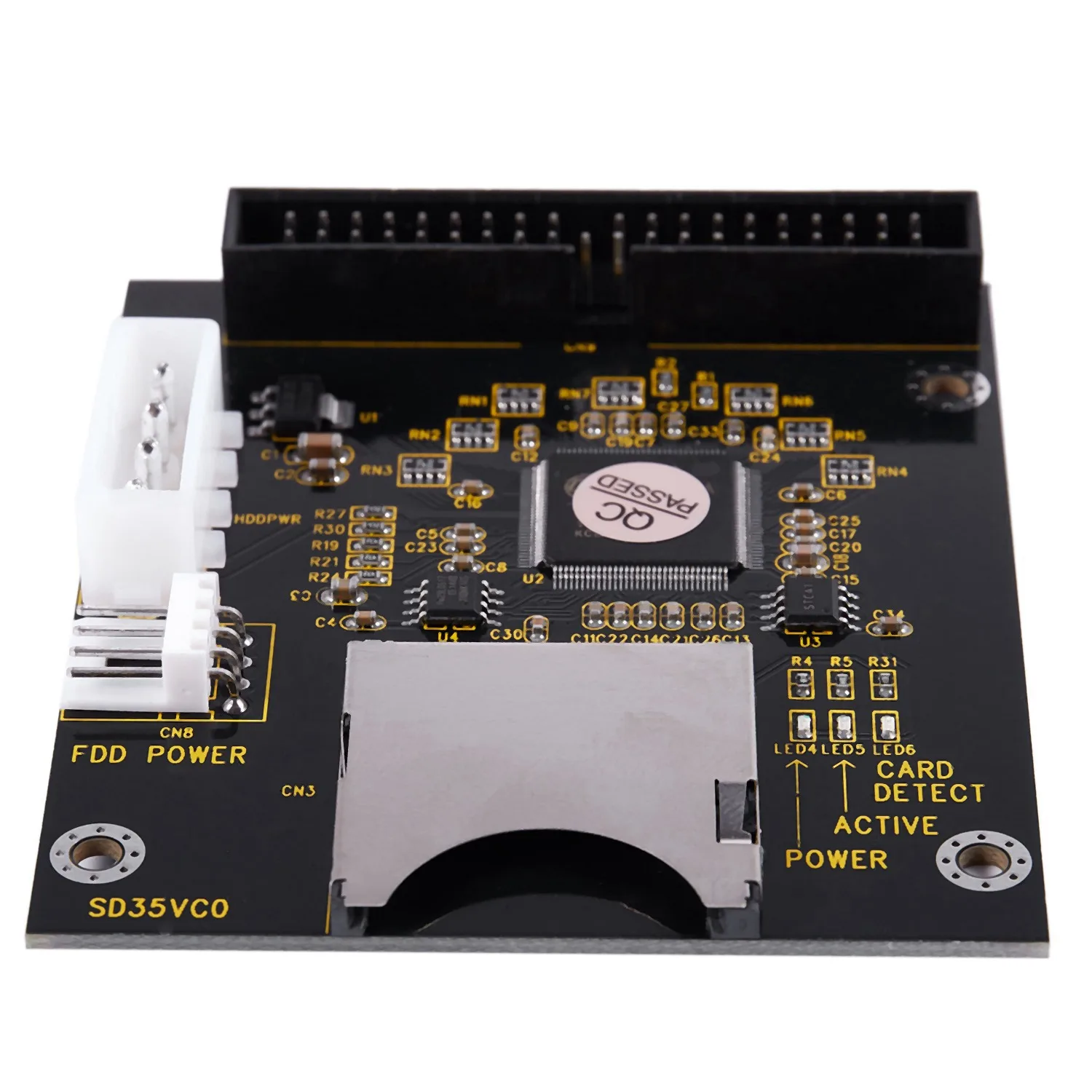 Carte SD SDHC SDXC MMC vers adaptateur mâle IDE 40 broches 3.5 pouces