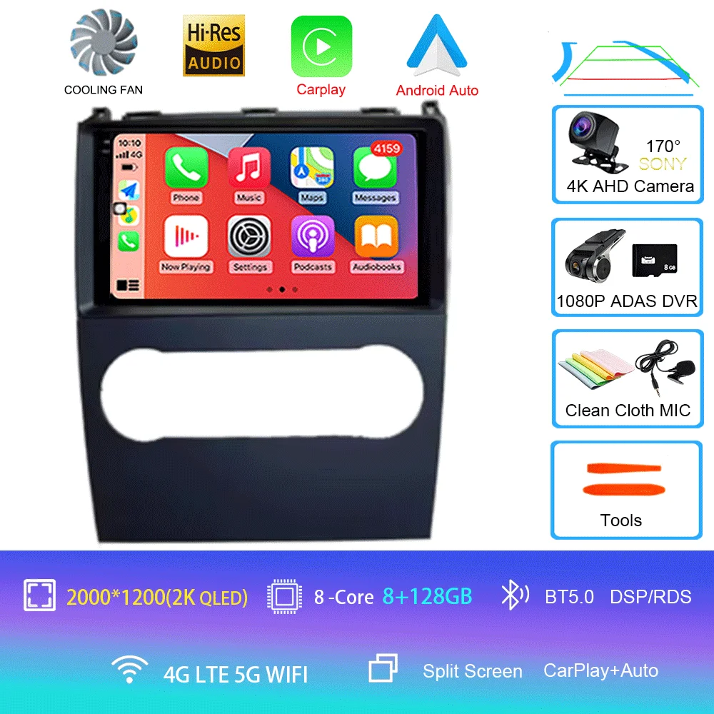 Voor Mercedes Benz B200 EEN B Klasse W169 A160 A180 A200 A220 2009-2012 Android 15 GPS Autoradio multimedia Head unit BT Radio 4G