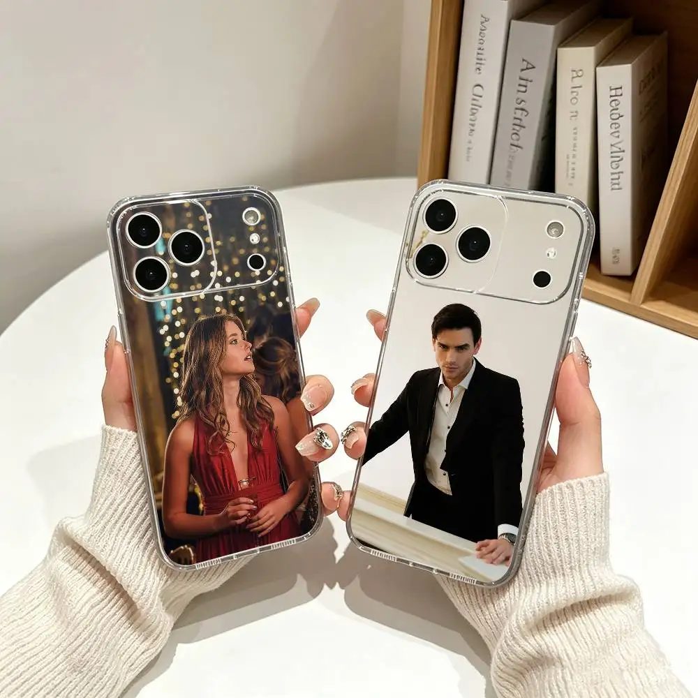 Funda para Teléfono con Diseño de la Película C-Culpa Tuya para iPhone 17, 16, 15, 14, 13, 12, Pro Max, 16 Plus, XS, de Silicona Suave y Transparente