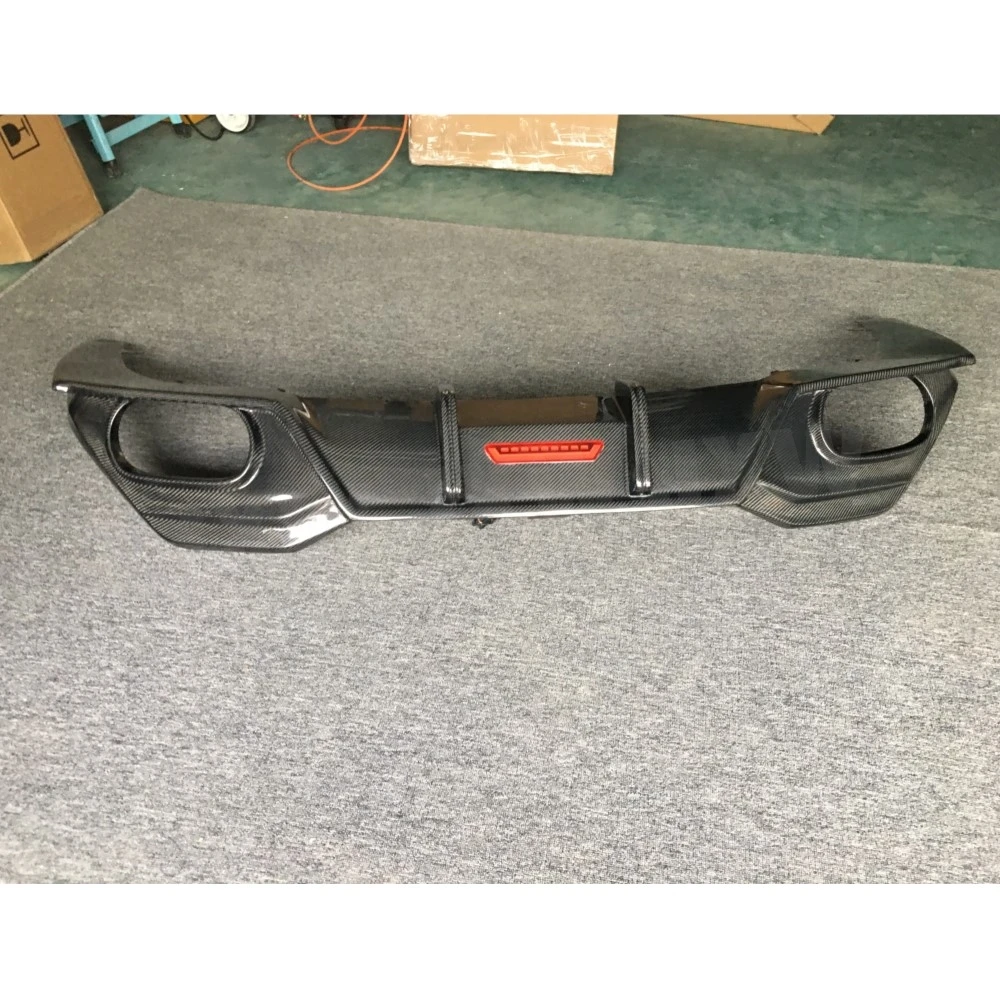 JXWANCF ألياف الكربون الجافة لسيارات BMW 8 Series 840i G14 G15 G16 2019 202 مانع صدمات خلفي للسيارة الناشر سبويلر #6