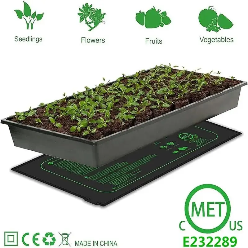 1Pc 10X52.5cm Eu Seedling Heat Pad Durable Plant Heating Pad for Plant Seed Starting Greenhouse Rooting Germination