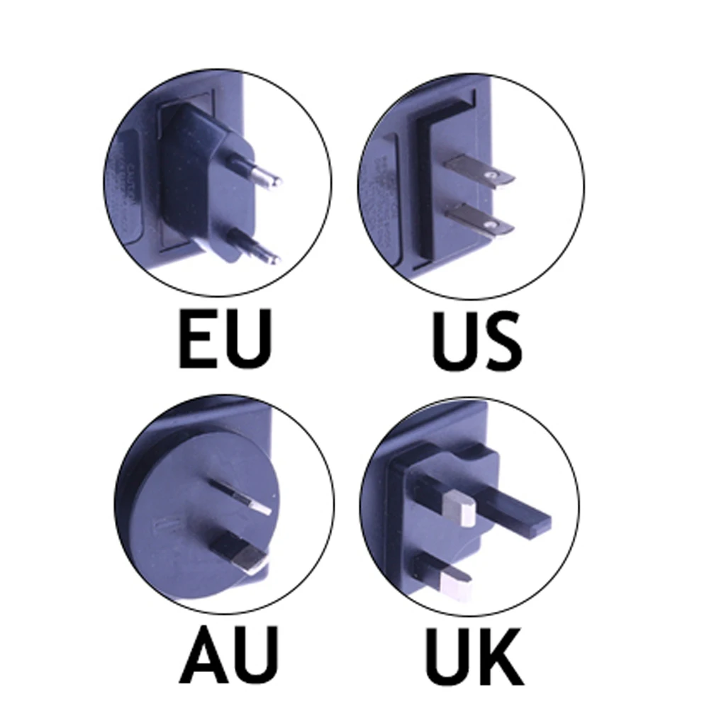 Gadinan 12v 1a 5,5mm x 2,1mm netzteil eu au uk us stecker typ ac V-240V zu dc adapter stecker für cctv ip kamera