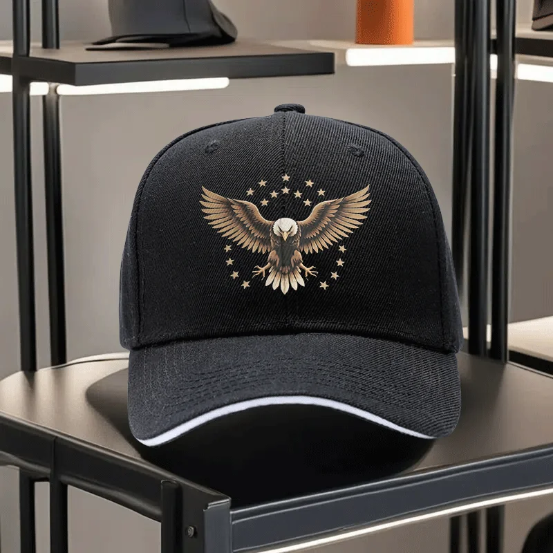 1 Unisex Printed Sandwich  Cap, a Stylish Choice for Teens and Dads, Functional for Outdoor Sports and an Ideal Gift Option. Ava