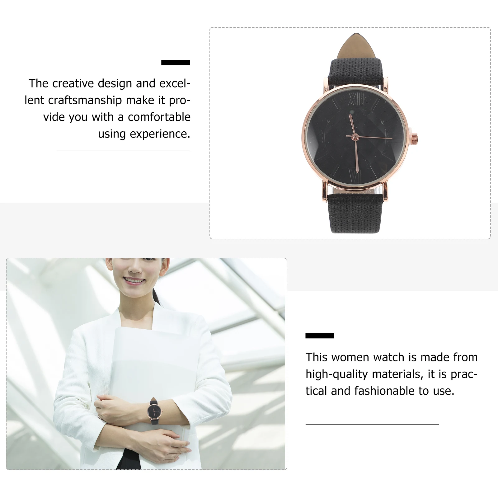 

1 шт., женские часы премиум-класса, модные прочные римские цифры, полосатый ремешок, женские кварцевые часы для повседневной вечеринки, школьный подарок