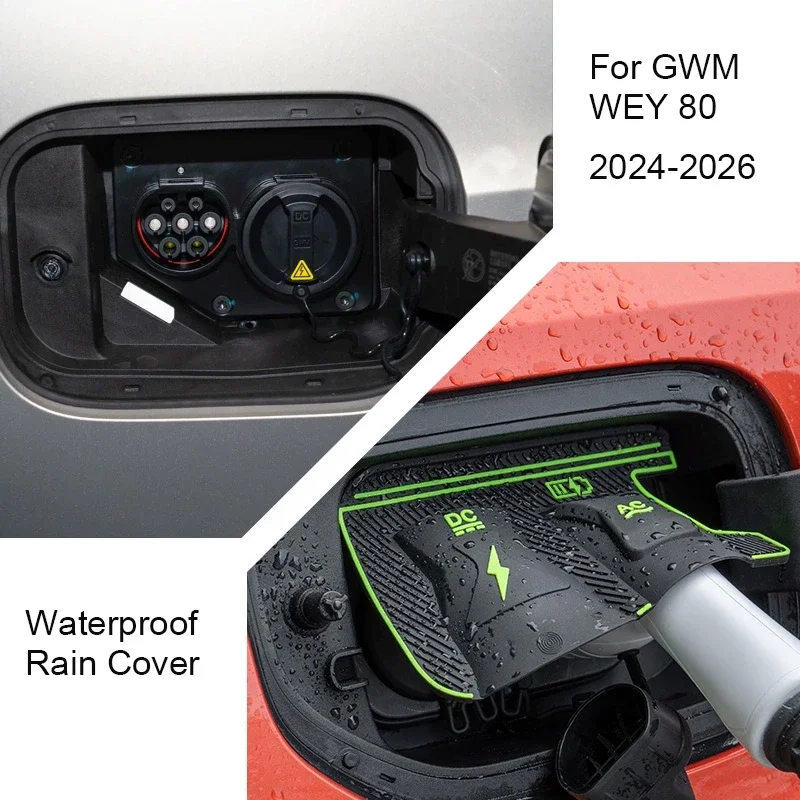 

New Energy Car Charging Port Waterproof Cover Gun Charge Rain Cover For GWM WEY 05 MOCHA COFFEE 01 WEY80 WEY07 NIO FIREFLY
