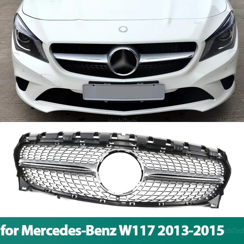 Car Front Bumper Kidney Grill Hood Grille for Mercedes Benz CLA-Class W117 C117 X117 CLA180 CLA200 CLA250 2013 2014 2015